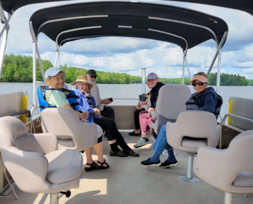 Let's Go Fishing Hodag Chapter, Memory Cafe morning crew and guests July 6, 2023